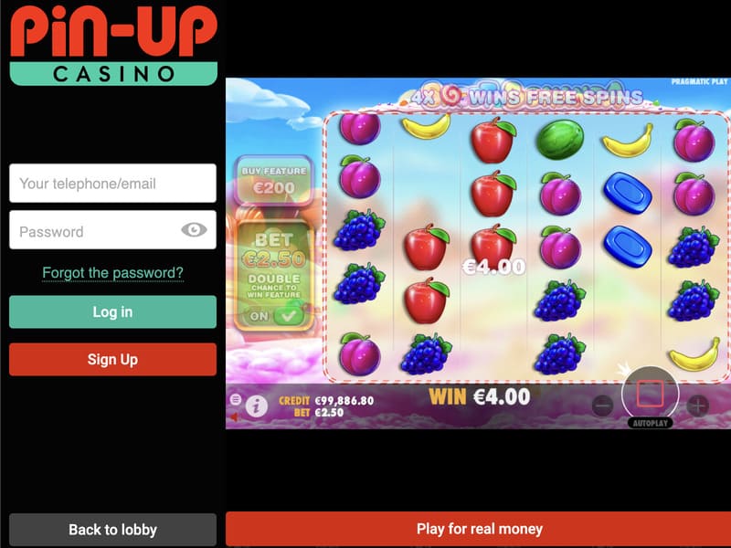 casino online pin up game slots betting