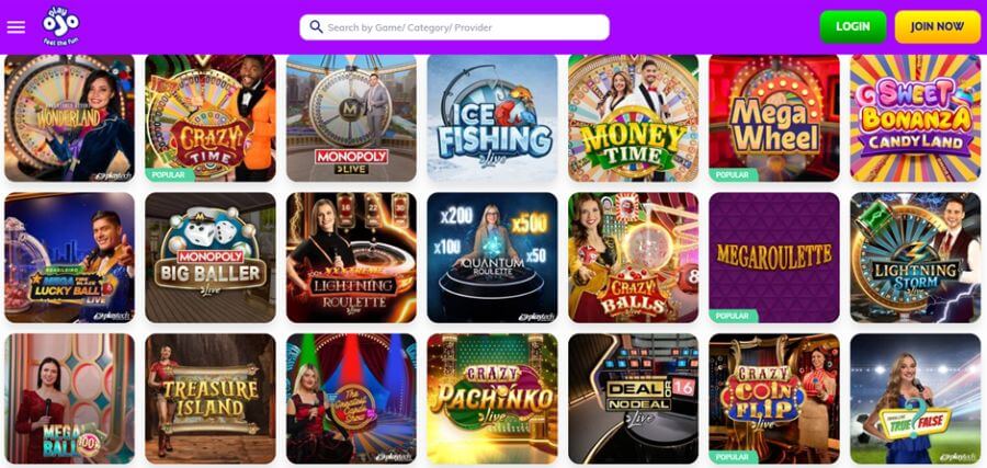 Opdag Spiloplevelsen på Play OJO Casino DK